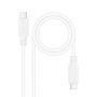 Nanocable Cable USB 2.0 USB-C a USB-C, 1,5 m, Blanco
